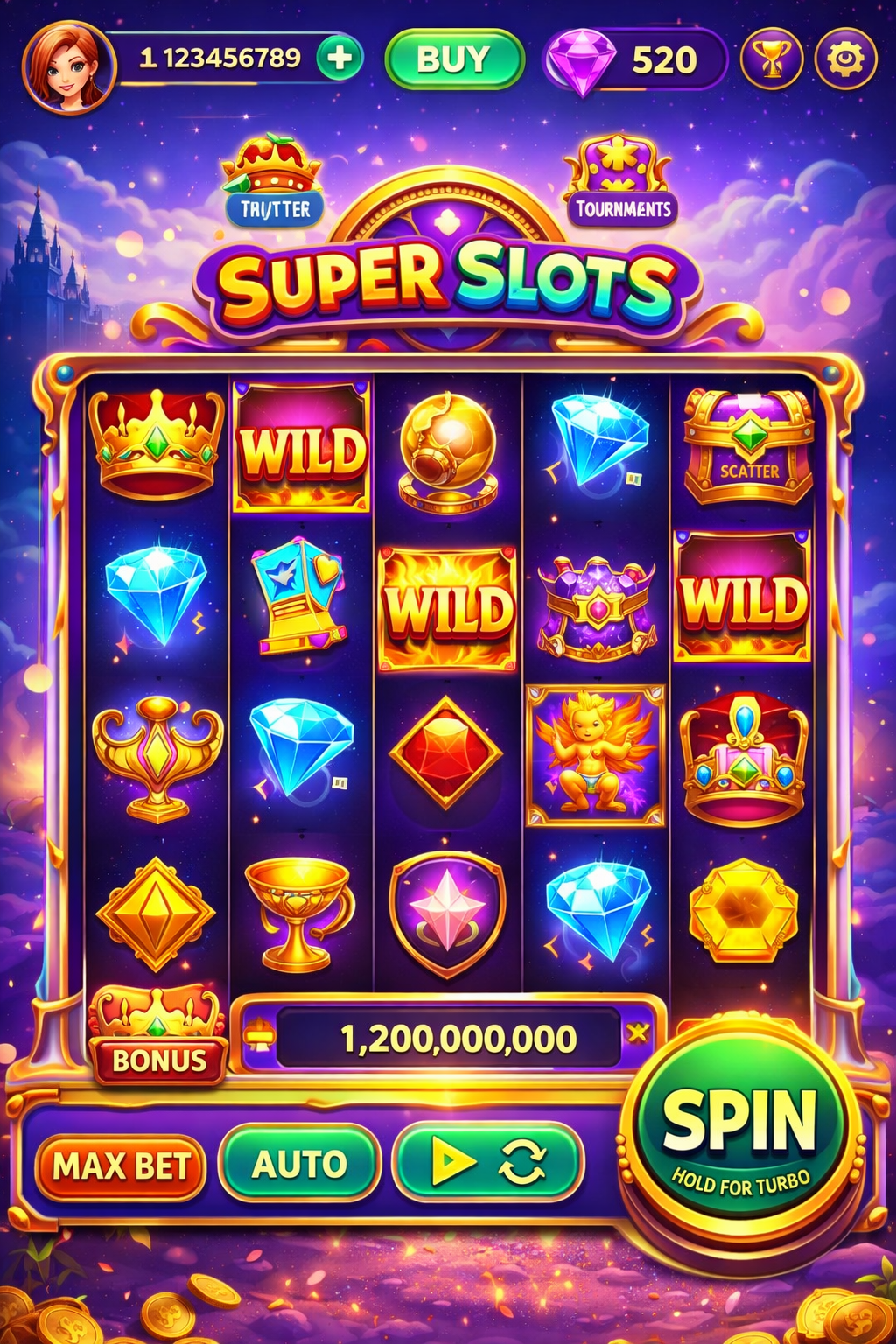 Diamonds Rush Slots game